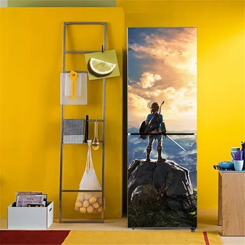 

Video Game Zelda Nintendo Art Home Decor Adhesive PVC Removable Waterproof Decals Refrigerator Cover Door DIY wall stickers BX15