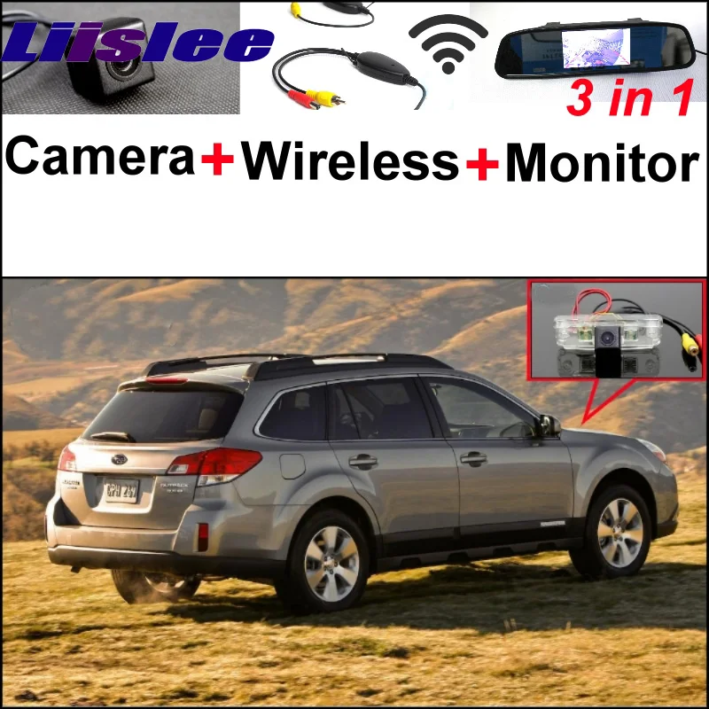 

Wireless Receiver + 3 in1 Special Rear View Camera + Mirror Monitor DIY Parking System For Subaru Outback Outback Sport