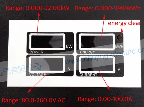 Цифровой мини кВт, кВтч метр V измеритель мощности и энергии и напряжения и амперметр с трансформатором