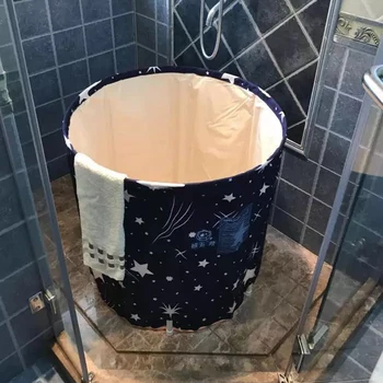 

Adult Household Full Body Folding Tub Bath Barrel Bath Barrel Thickening Bath Barrel Bath