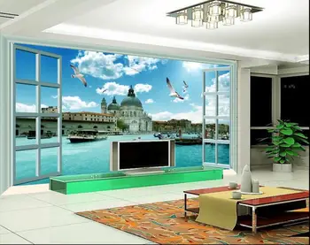 

3d room wallpaper custom mural non-woven European shuicheng scenery painting photo 3d wall murals wallpaper