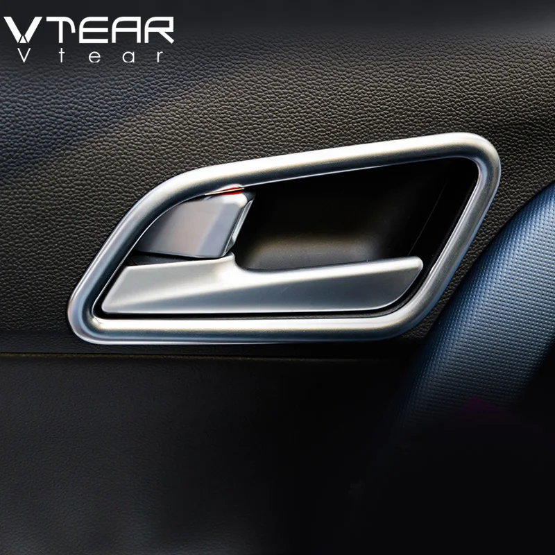 Vtear Für Hyundai Creta ix25 2018 2019 Chrom Innen tür bowl trim abdeckung Zubehör Matte Innen Teile Leisten auto styling Kaufen