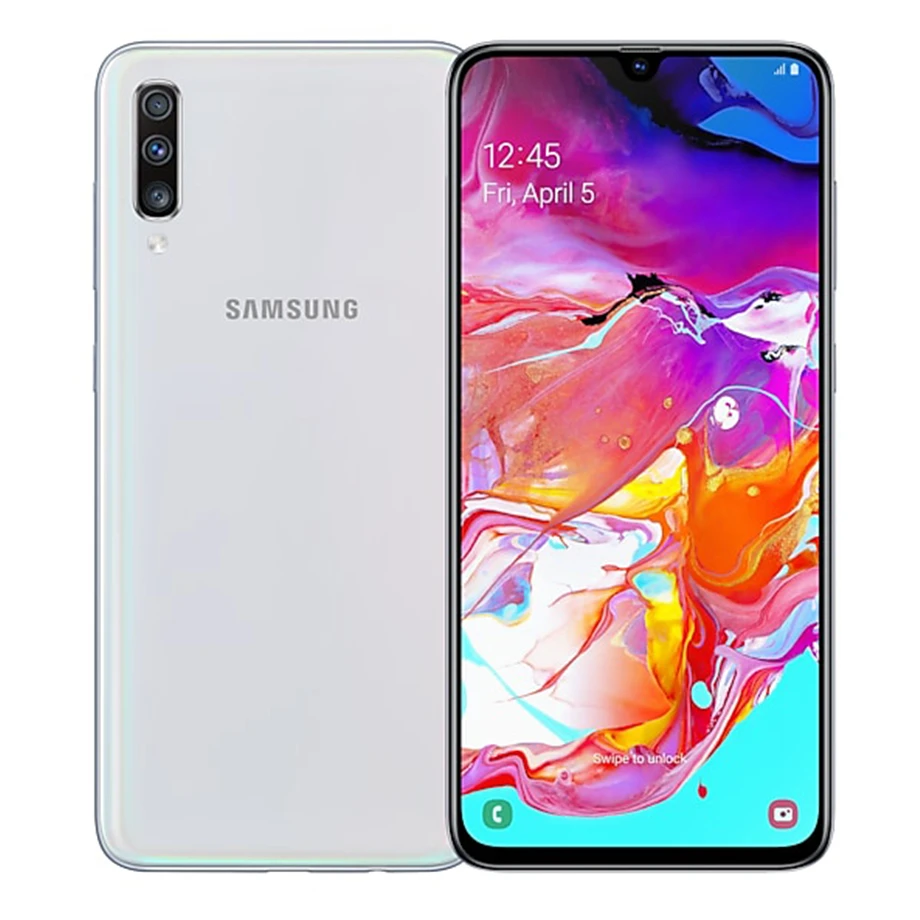Samsung Galaxy A70 A7050 смартфон с 5 дюймовым дисплеем восьмиядерным процессором Snapdragon 6 7