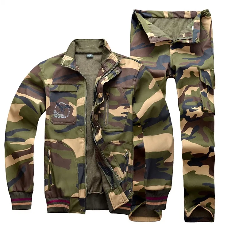 

Professional Outdoor Breathable Hunting Clothes Waterproof Ruins Camouflage Hunting Jacket Suits for Hunter