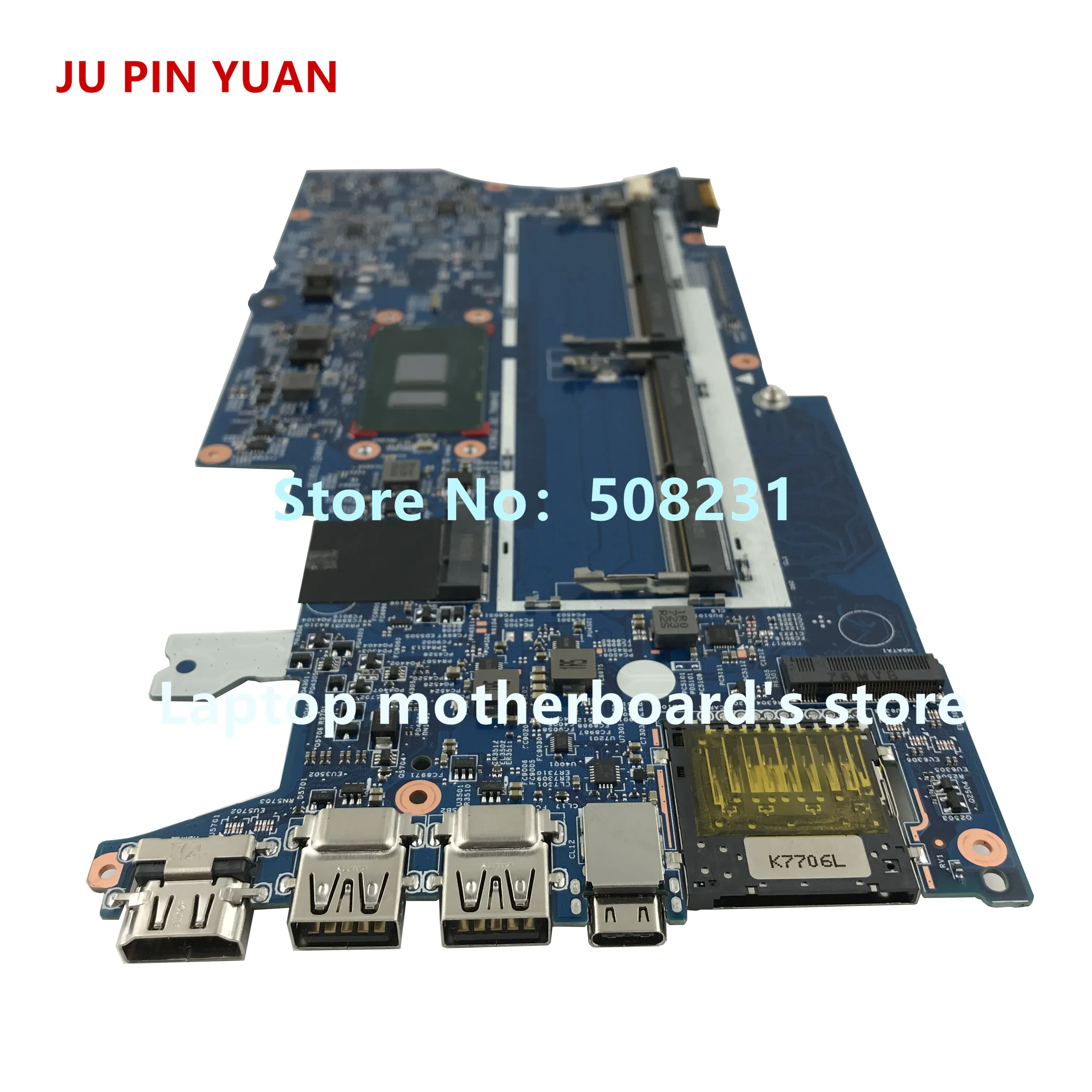 Ju pin yuan 926714-601 448.0C203.0011 материнская плата для ноутбука hp PAVILION X360 кабрио 14-BA 14M-BA с i5-7200U