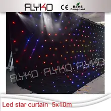 Красочный фон звезды 6 светодиодный S/квадратный кабель-удлинитель RGB 3 в 1 светодиодный занавес версии звезды