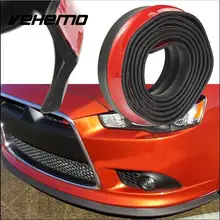 

Universal 2.5m Car Front Rubber Bumper Lip Splitter Skirt Protector Strap Scratch Resistant Decoration PVC