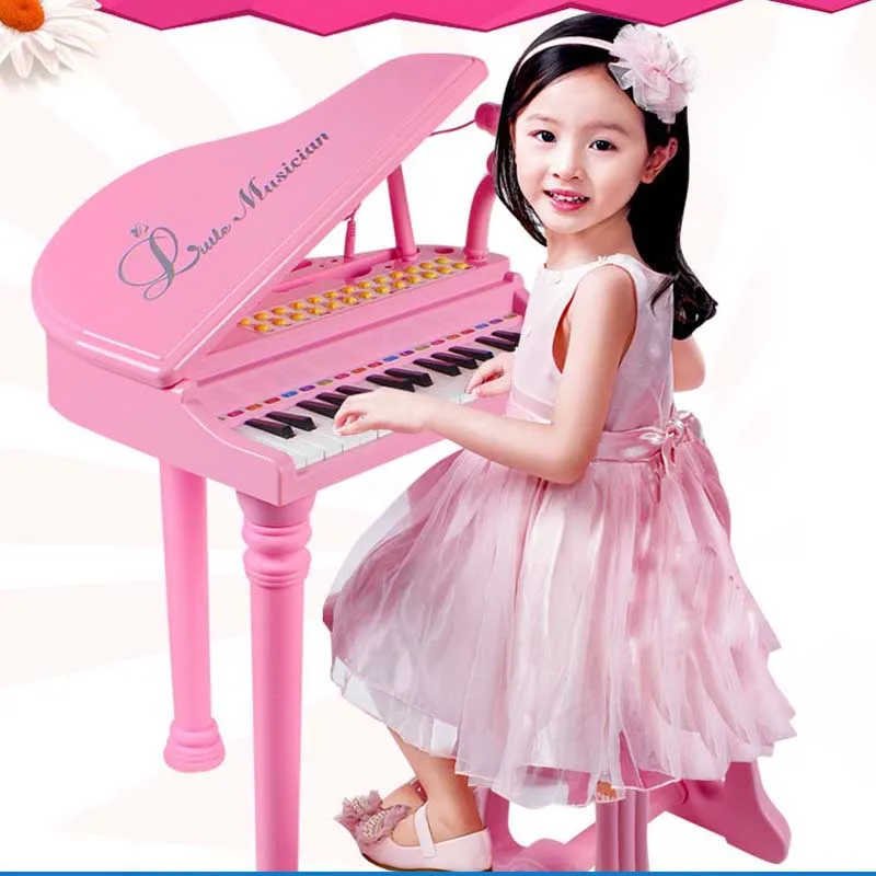 

New keyboards music electronic piano / microphone /MP3 interfaces and chairs full set of educational learning toys for Children