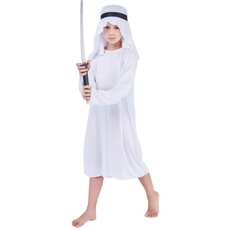 Umorden белый арабский принц Костюмы Арабский костюм в стиле шейха Дети Мальчики Ближний Восток Али Баба маскарадный костюм для мужчин