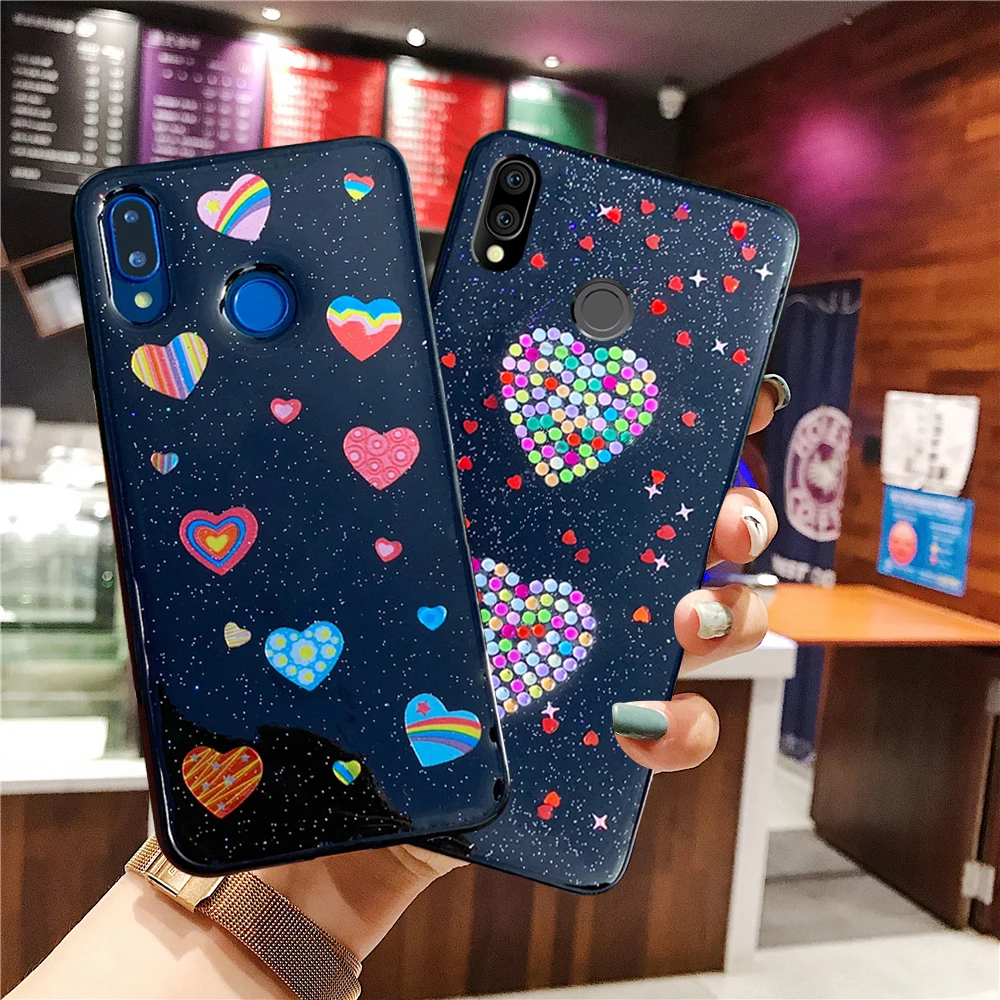 Простой мягкий силиконовый чехол в красный горошек для Xiaomi Redmi Note 7 pro Mi 9 Mi5X mi6X mi8 SE