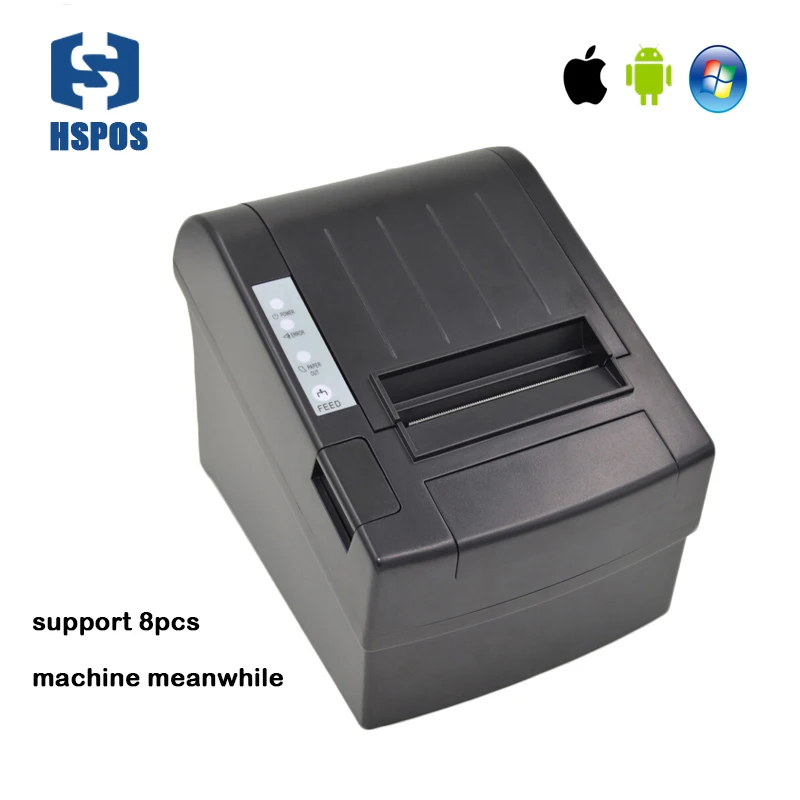 

Bluetooth thermal receipt printers support 8pcs machines meanwhile Low-noise POS bill save paper and Low-run