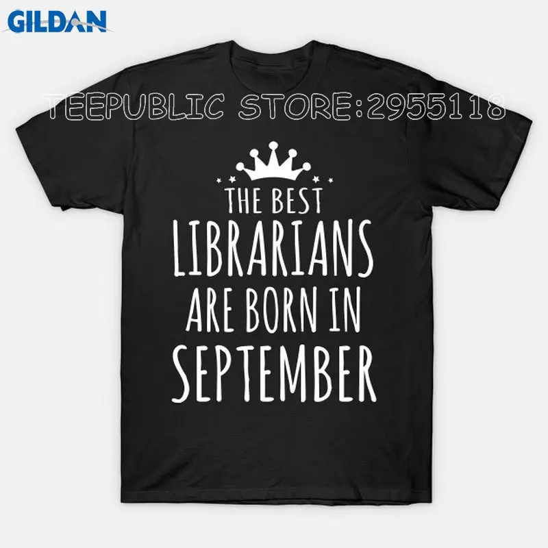 Cool Tee Shirts Women's Best Friend O-Neck The Best Librarians Are Born In September Short-Sleeve Womens Tee Shirts