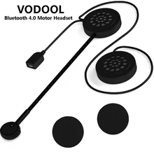 VODOOL Senza Fili di Bluetooth 4.0 del Casco Del Motociclo Auricolare Motore Accessori del Trasduttore Auricolare Della Cuffia Altoparlante Vivavoce di Musica di Trasporto di Goccia