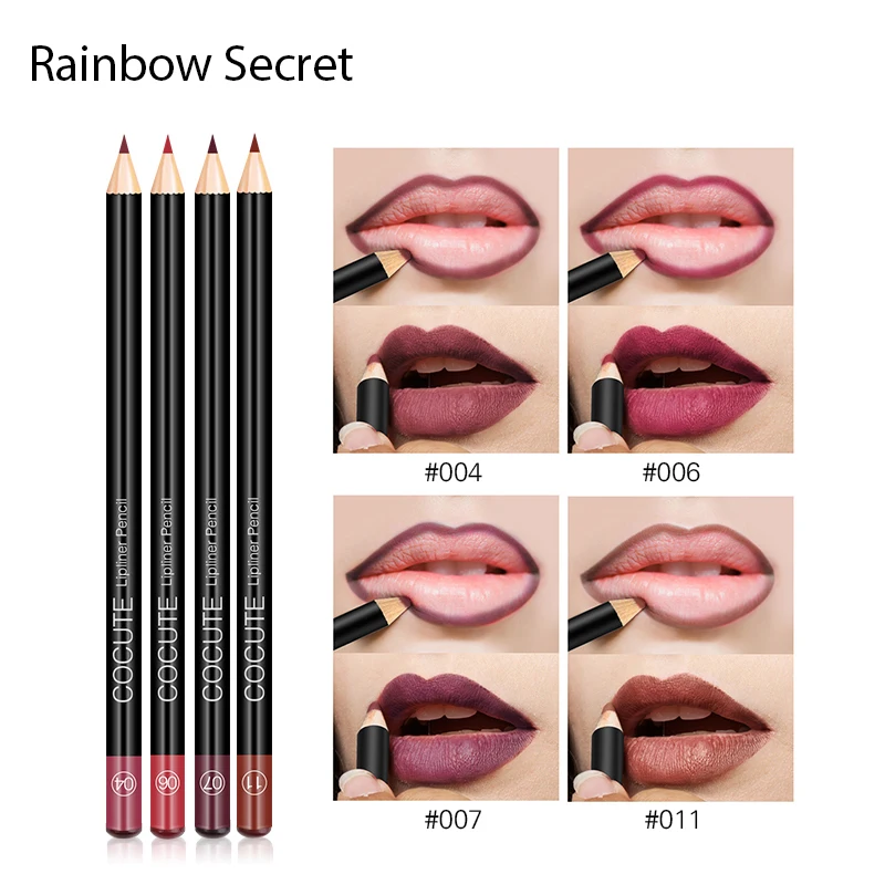 

12 Colors Makeup Lip Pen Sexy Red maquillage Waterproof Long-lasting Nude Lip Pencil Lipstick set Cosmetic