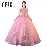 2019 Hot New Arrival Boat Neck Beautiful and Comfortable Eveninng Dress with vivid flowers for Show Wedding Party and Portrait