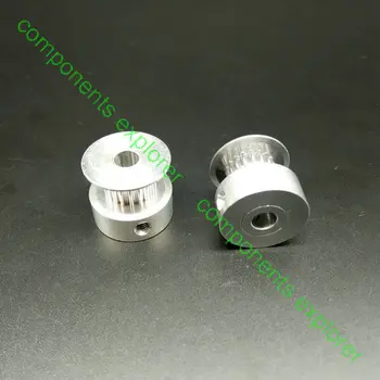 

GT2/2GT 18 teeth Timing pulleys 4mm,5mm and 6.35mm Bore for 6mm Width Belt,2pcs/lot.