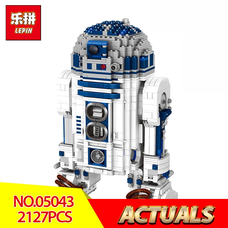 

Lepin 05043 2127Pcs Star Genuine Blocks Wars Series The R2 Robot Set Out of print D2 Building Blocks Bricks Children Toys 10225