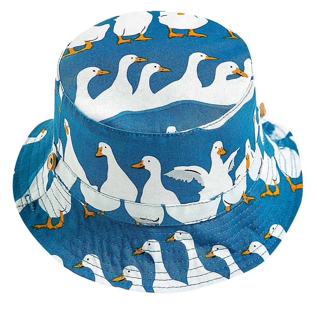 

Perimedes Summer Children Cartoon Bucket Hats Kid Baby Boy Girl Cartoon Beach Adjustable Chin Strap Sun Protection Bucket Hat
