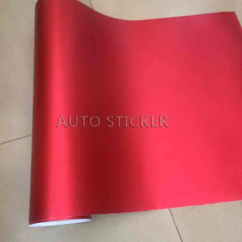 red matte metallic chrome car wrap 1