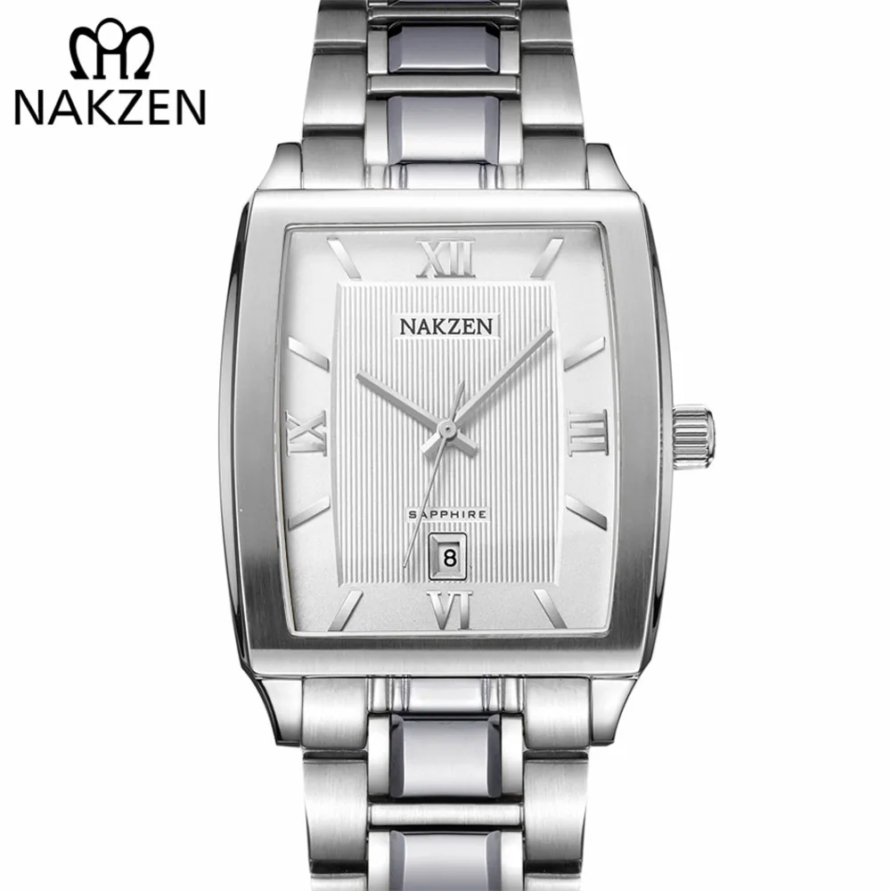 NAKZEN Brand Quartz Tungsten Steel Noble Watch Waterproof Sapphire Japanese Import Movement Men Wristwatches | Наручные часы