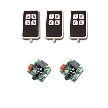 

New Arrival AC220V Mini Size Wireless Remote Control Switch Relay Receiver with Transmitter for Smart Home 315/433MHZ