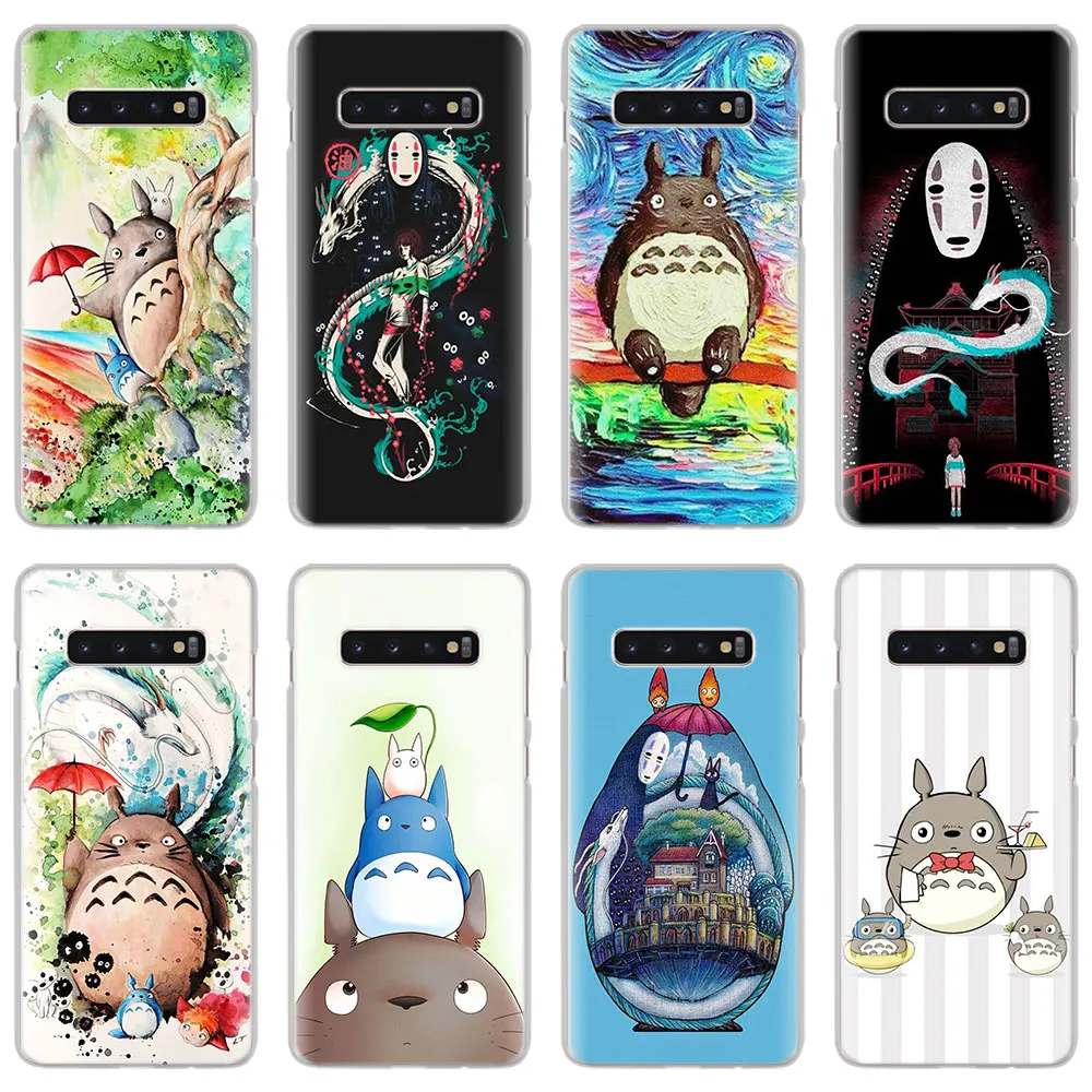 

Anime Totoro Ghibli Spirited Phone Cases for Samsung Galaxy S8 S9 S10 Plus S10e M10 M20 S6 S7 edge Hard PC back cover case