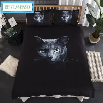 

BEST.WENSD Quality bedding set queen size 3d printed duvet Cover With Pillowcases Bed bedline cats bedclothes children adults