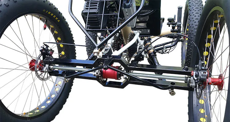 4WD внедорожный 500 ватт Средний привод двигателя Fat Tire алюминиевый сплав лежачий Quad