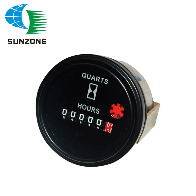 Buy Round Mechanical Hourmeter 12V Hour Meter 24V Hour