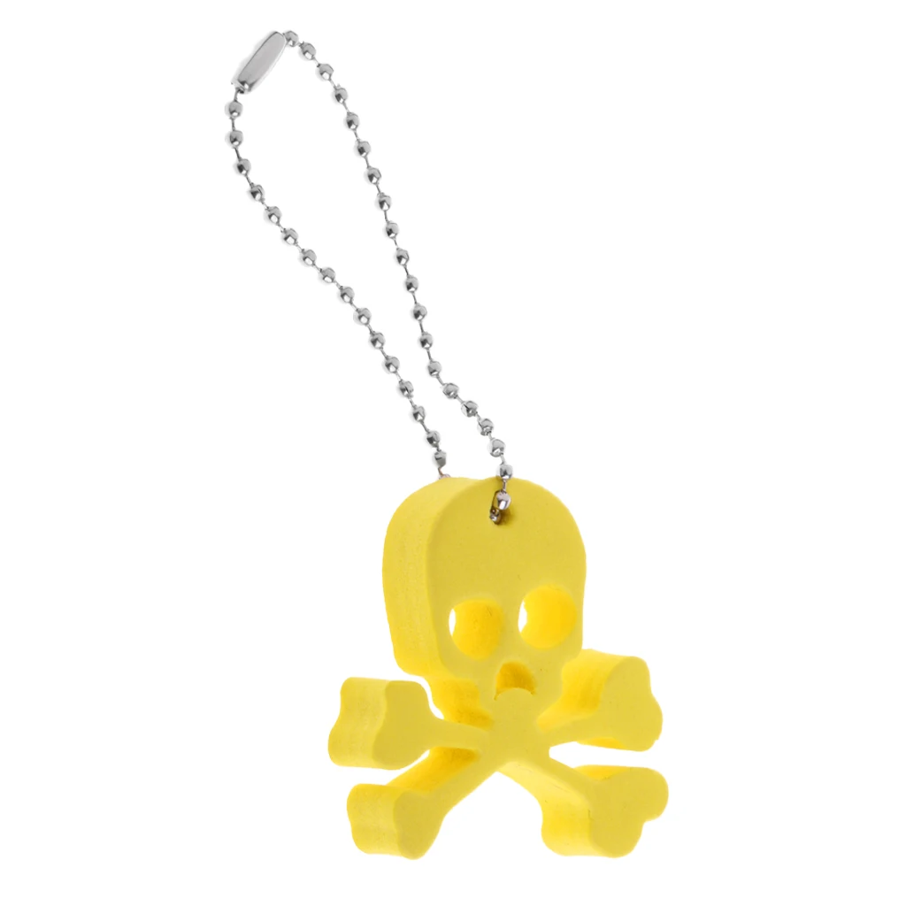 

Floating EVA Foam Skull Skeleton Floatable Keyring Keychain Key Ring Marine Sailing Boat Kayak Accessories