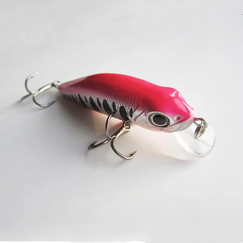 XIDIAOYU 55 мм 6 г жесткая приманка маленькая рыбка кривошипная рыболовная приманка на окуня Тонущая приманка - Цвет: A