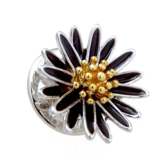 Sunflower 10 шт./лот яркий 3D подсолнечника Брошь шпильки воротник стикеры синий кристалл броши пауки бейджи нашивки мужские украшения - Окраска металла: Sunflower