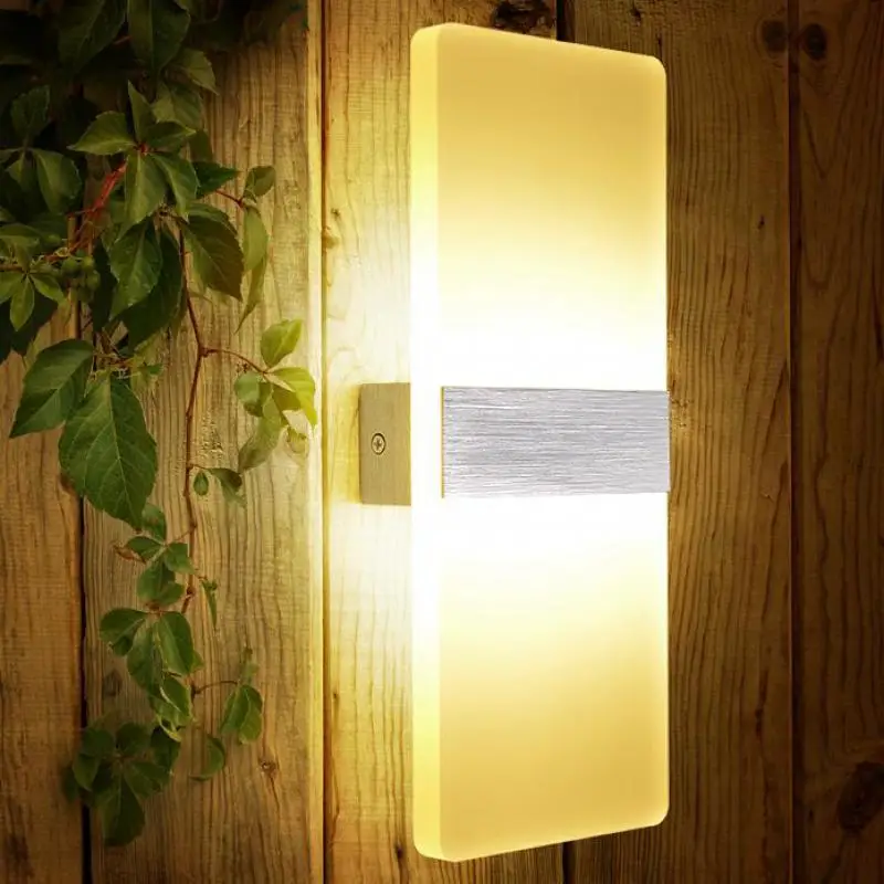 bagno 7 w led pannello in acrilico riparo della parete lampada da parete coperta apparecchio camera