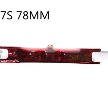 10 шт. R7S 78 мм инфракрасная йодная Вольфрамовая Лампа 220 в 60 Вт r7s Инфракрасный нагревательный светильник R7S J78