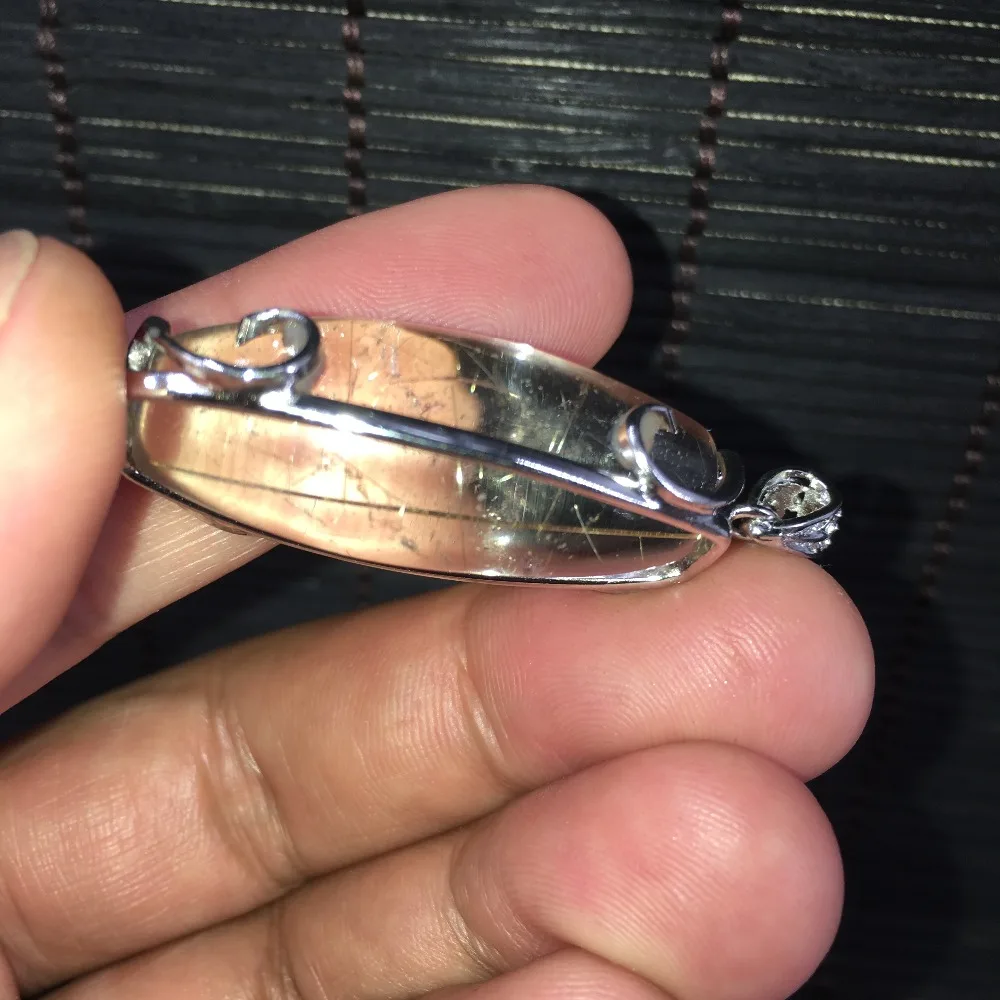 Натуральный titanium Кристалл Для женщин или мужское ожерелье с подвеской супер исцеляющая энергия Кристалл T1299