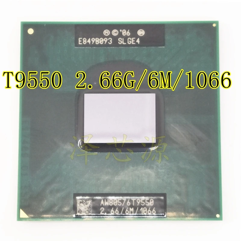 CPU laptop Core 2 Duo T9550 CPU 6M Cache/2.66GHz/1066/Dual-Core Socket 479GM45/PM45