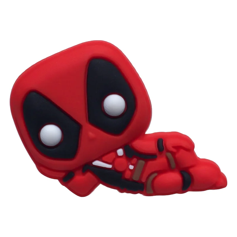 131-04 Новинка, 1 шт., Deadpool, единорог, мультфильм, ПВХ, обувь, амулеты, аксессуары, пряжки, подходят для браслетов, КРОК, амулеты, JIBZ, Детский Рождественский подарок - Цвет: 131-04
