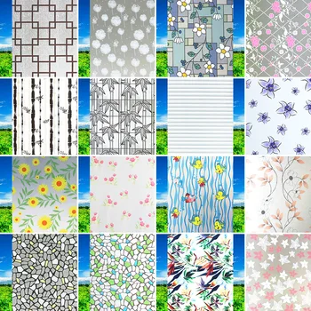 

2019 new arrival window films decorative self-adhensive window glass sticker Waterproof PVC Window Privacy Film Sticker Home Dec