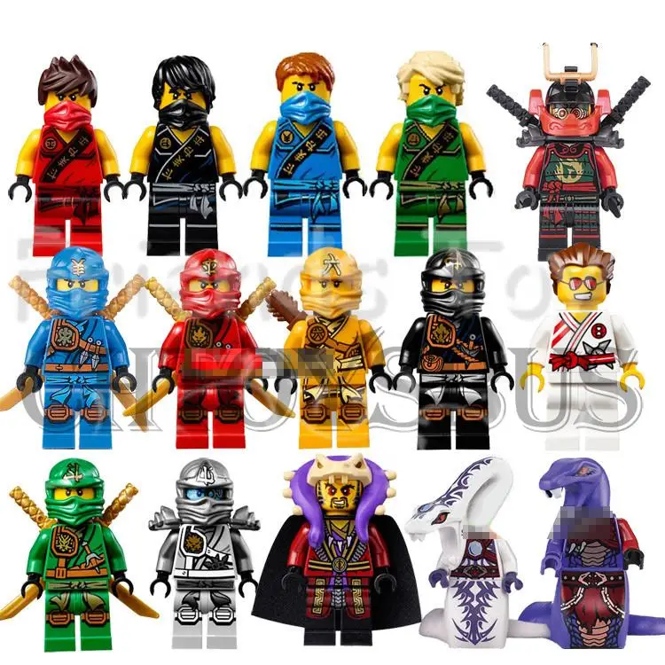

Ninja Toy Minifigs Collection Cole Kai Jay Lloyd Nya Skylor Zane Pythor Chen Building Blocks Kit Children Compatible With Lego
