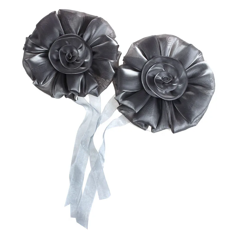 

1Pair Rose Flower Window Curtain Tieback Buckle Clamp Hook Fastener Decor Sep14