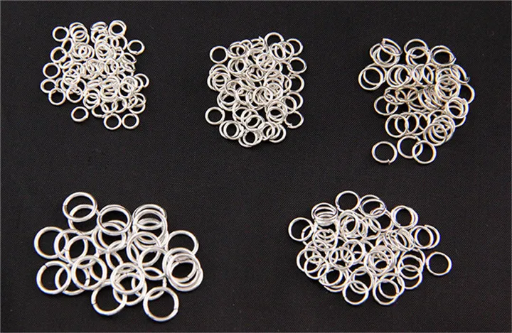 8 4-16mm Gold Link Loop Open Jump Ring For Diy Jewelry Marking Findings Connector Silver Jewelry Accessories For Necklace Bracelet Earring