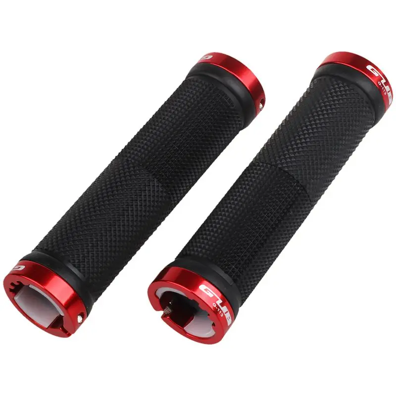 

GUB 1 Pair Cycling Lockable Handle Grip For Bicycle MTB Road Bike Handlebar Bicycle Grip Bike Aluminum Alloy + Rubber Red