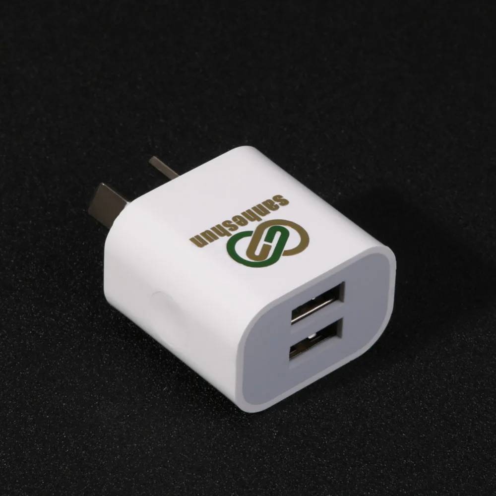 Sanheshun 5V 2USB Power Supply Adapter Phone Charger Adapter Plug Power