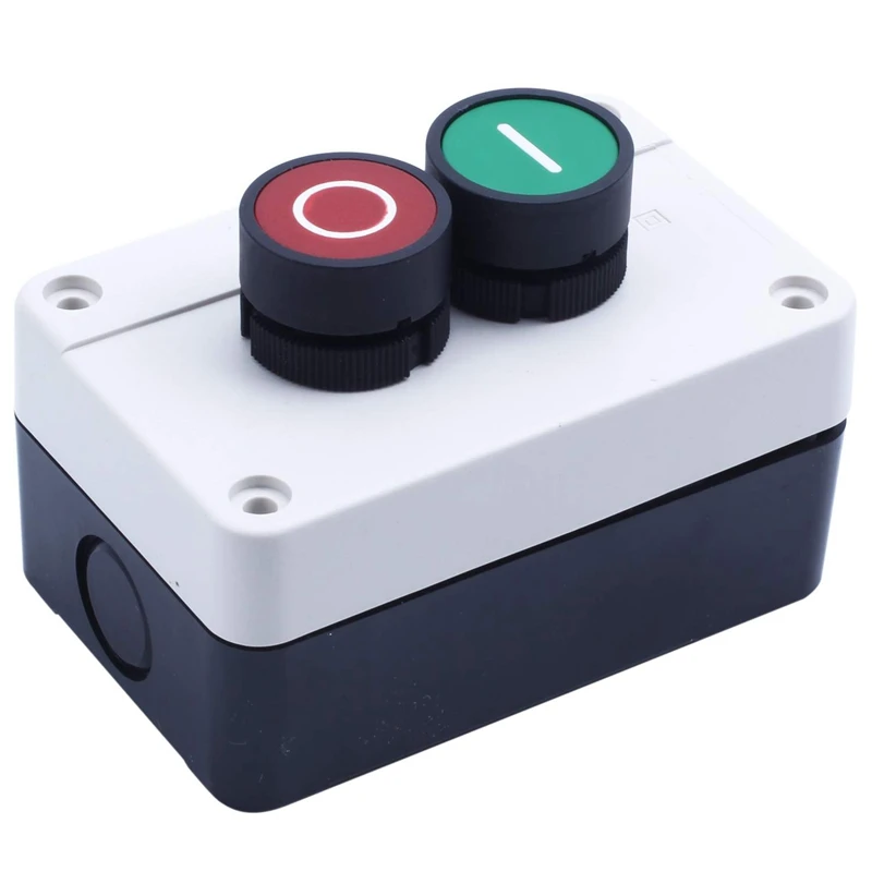 

AC 600V 10A Momentary Red Green Sign NO NC Push Button Switch Station