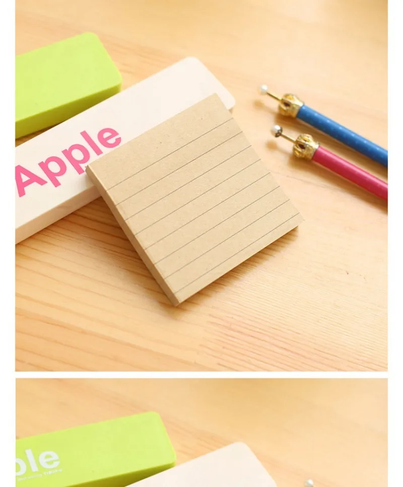 Крафт-бумага линия планировщик, планшет для записей Sticky Note Post It наклейки для дневника Скрапбукинг Sticky Note Post It офисные школьные