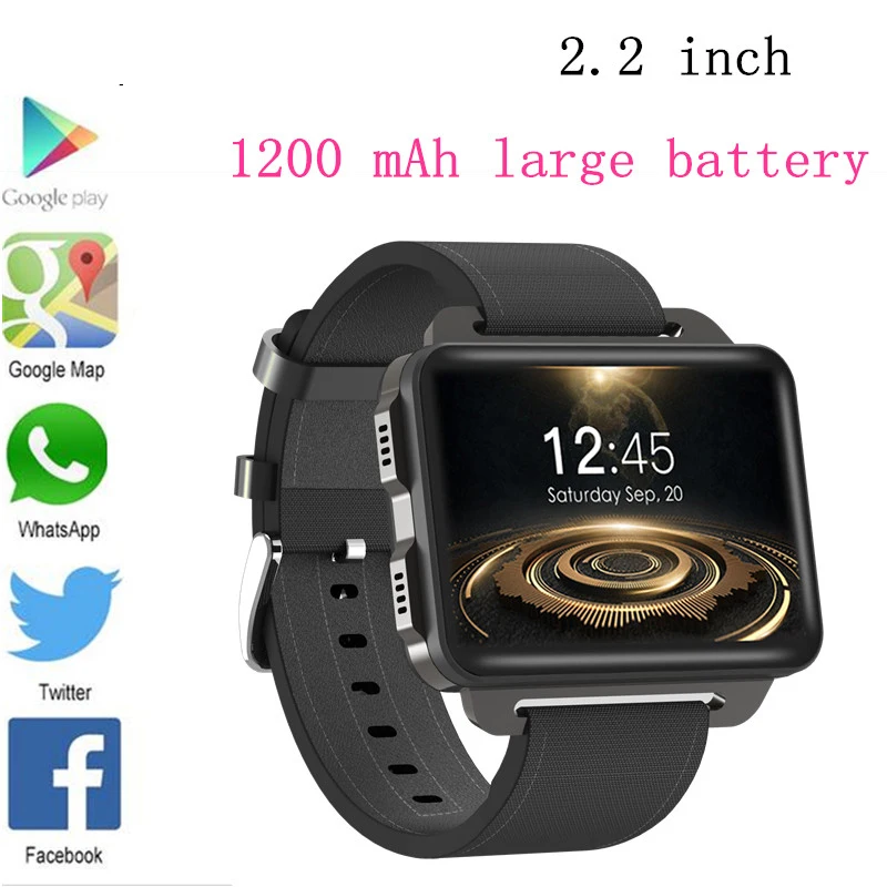 

Tinymons DM99 Smart Watch 2.2 Inch MTK6580 Quad Core 1.3GHZ Android 5.1 3G Smart Watch 1200mAh 1.3 Mega Pixel Heart Rate Monitor