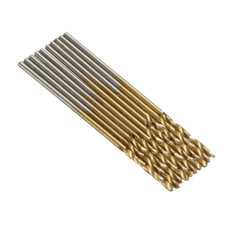 PEGASI 50PCS 4Sizes Mini Micro Round Shank Drill Bits Set Small Precision HSS Twist Drills For Angle Iron Wood Woodworking