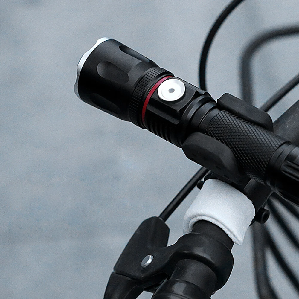 USB Перезаряжаемый светодиодный велосипедный фонарь обертывающийся COB лампа+ с магнитом на хвостовой части дизайн Поддержка зума 4 режима освещения водонепроницаемый велосипедный фонарь