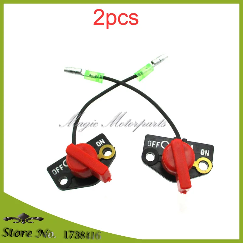 2x On/Off Kill Engine Stop Switch For ROBIN SUBARU EY15 EY20 EY28 EY27 ...