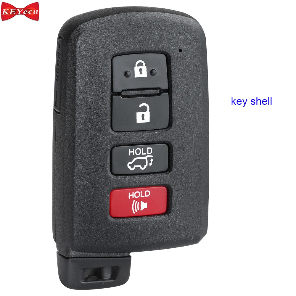 

KEYECU for Toyota RAV4 2013 2014 2015 2016 2017 2018 Remote Car Key Shell Case Fob Housing Cover for FCC ID HYQ14FBA